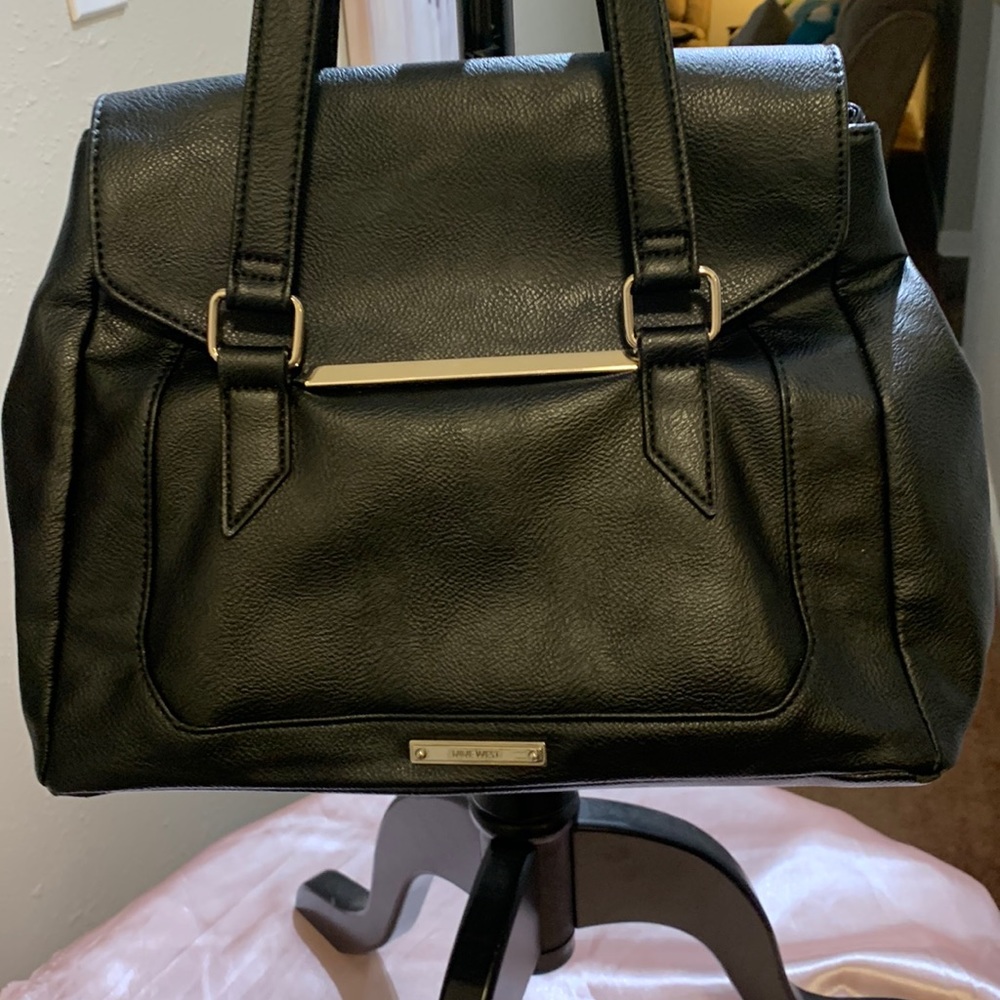 COPY - Nine West Black Tote Shoulder Bag Good pre-loved Condition